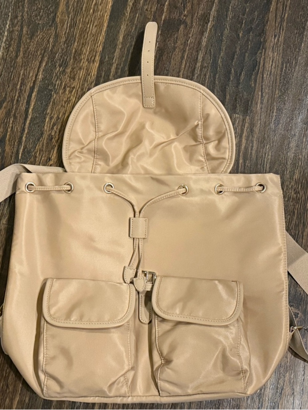NEW Year of Ours Taupe Nylon Backpack NWT Lightweight Bag